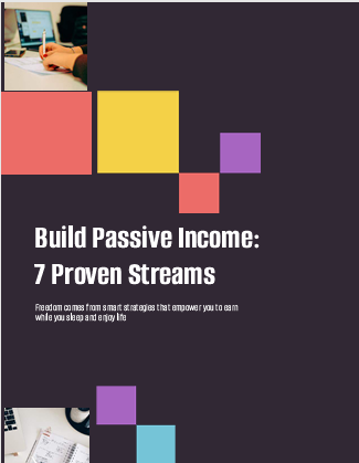 Passive Income Workbook | 7 Income Stream Ideas & Planning Guide | Printable PDF