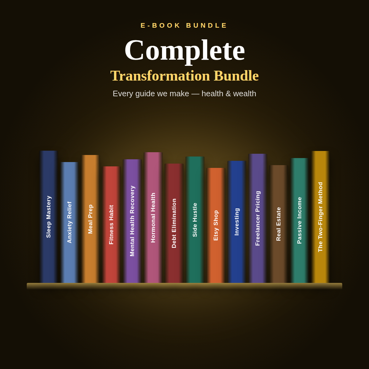 Complete Transformation Bundle | 15 Health & Wealth Workbooks | Best Value | Printable PDFs