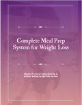 Meal Prep System Workbook | Weekly Meal Planner, Shopping Lists & Recipes | Printable PDF