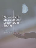 Fitness Habit Stack Workbook | 90-Day Beginner Fitness Plan & Trackers | Printable PDF