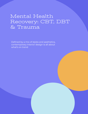 Mental Health Recovery Workbook | CBT & DBT Skills, Emotional Regulation | Printable PDF