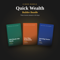 Quick Wealth Builder Bundle | 3 Workbooks: Side Hustle, Etsy Shop & Investing | Printable PDFs