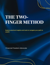 The Two-Finger Method | Wealth Building & Financial Planning Workbook | Printable PDF